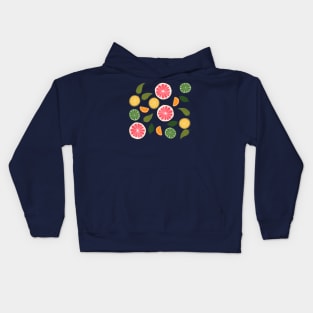 Delicious Hand-Drawn Citrus Fruit Kids Hoodie